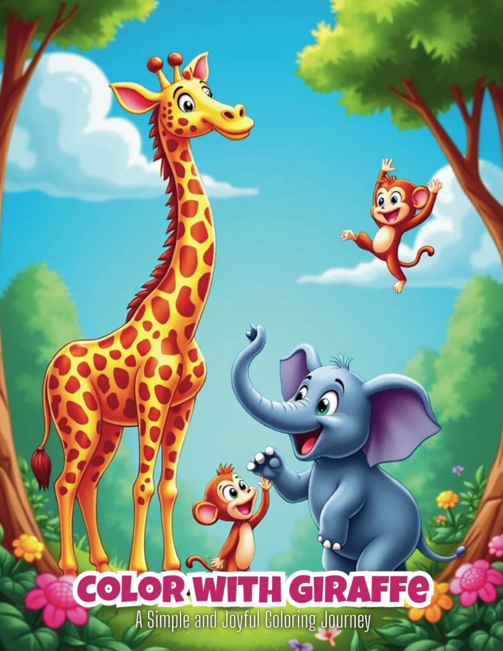 Color with Giraffe: A Simple and Joyful Coloring Journey