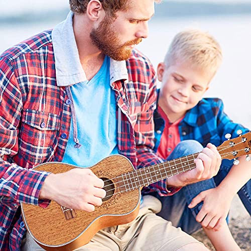 Vangoa Électro-acoustique Concert Ukulélé 23 pouces Acajou Vintage Hawaii Ukulele Set pour Débutants Adultes, avec… - Les Beatles, Paul McCartney, John Lennon, RIngo Starr, George Harrison Vangoa Électro-acoustique Concert Ukulélé 23 pouces Acajou Vintage Hawaii Ukulele Set pour Débutants Adultes, avec… – Image 8
