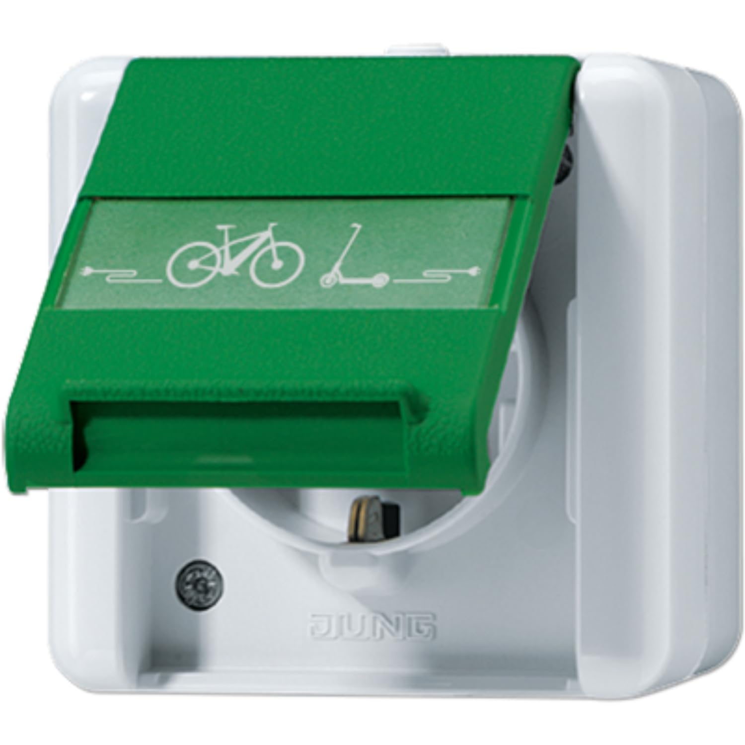 Prise SCHUKO JUNG 820GNNAWEB évite adaptateur terre européen