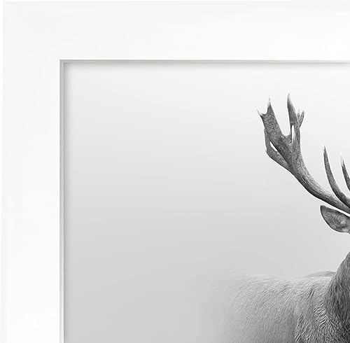 Vista 1082 de Americanflat - Marco para póster de 71 x 74 cm con plexiglás pulido, portarretratos negro de madera industrializada, Epic Collection, marco ancho