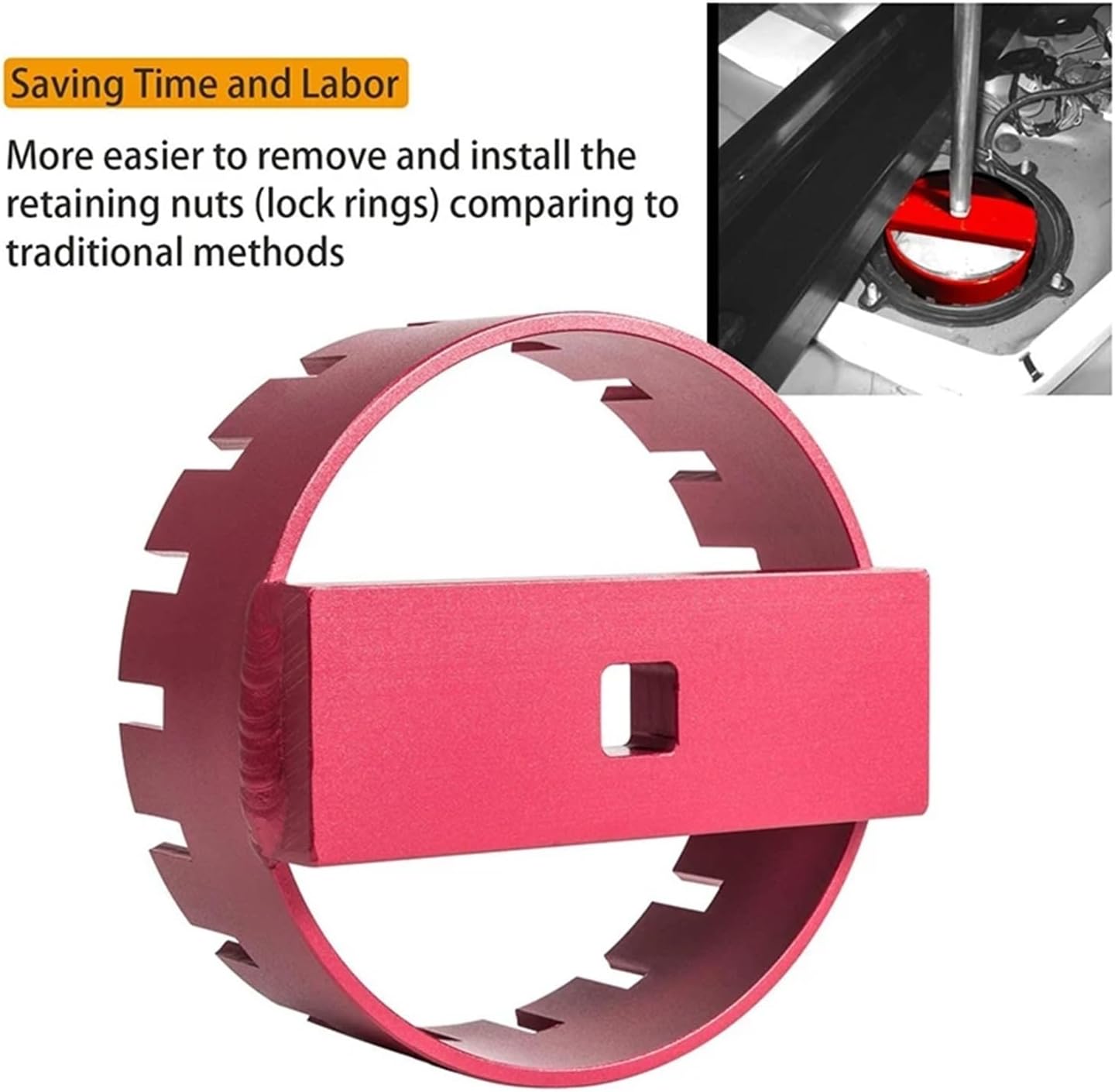 69800 Fuel Pump Socket Tool Lock Ring Removal Tool Compatible with Volvo S60 S80 V70 XC70 XC90 Car Accessories