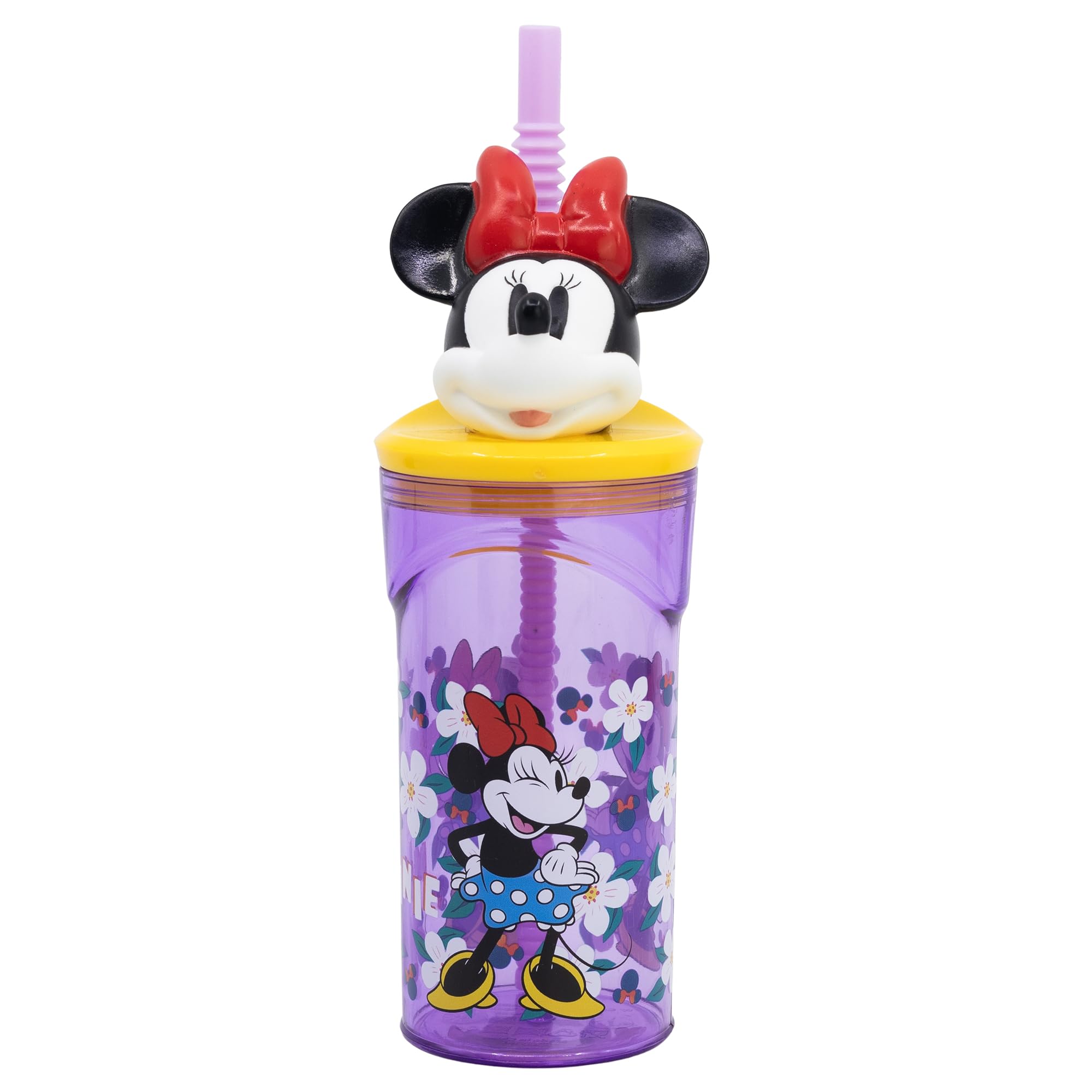 Stor Minnie 360 ml Cup with Straw and Lid with 3D Figurine