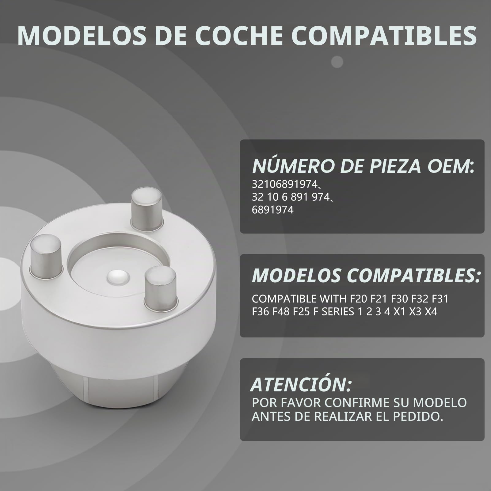 Kit Reparación Cremallera Dirección y Herramienta Extracción Barra Acoplamiento, 7 piezas para F20 F21 F30 F32 F31 F36 F48 F25 X1 X3 X4 32106891974