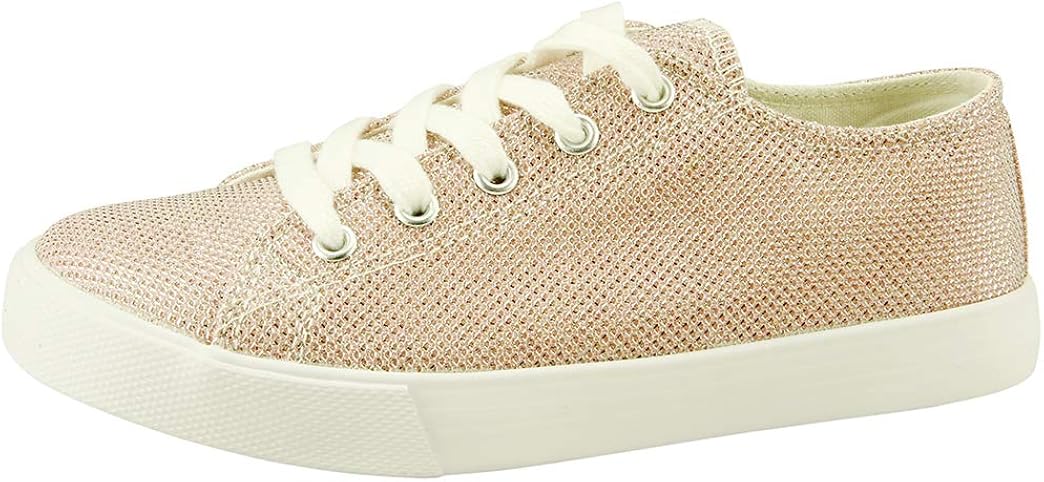 The Doll Maker Unisex Boy's and Girl's Slip-on Sneaker Shoe 7 Toddler Sparkle Pink