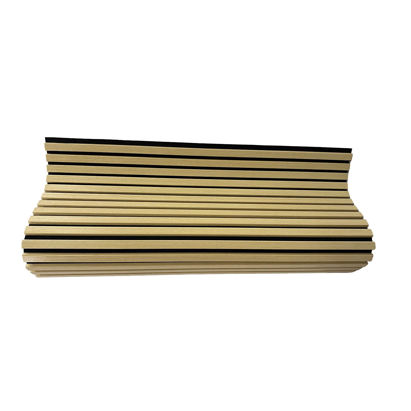 Listwy ścienne z Paneli Drewnianych, Karbowany Akustyczny Panel | Konstrukcja MDF PET Eucalyptus, 47,24x23,82 cala na panel, do biura kina domowego, redukcja szumów i nowoczesne wykończenie