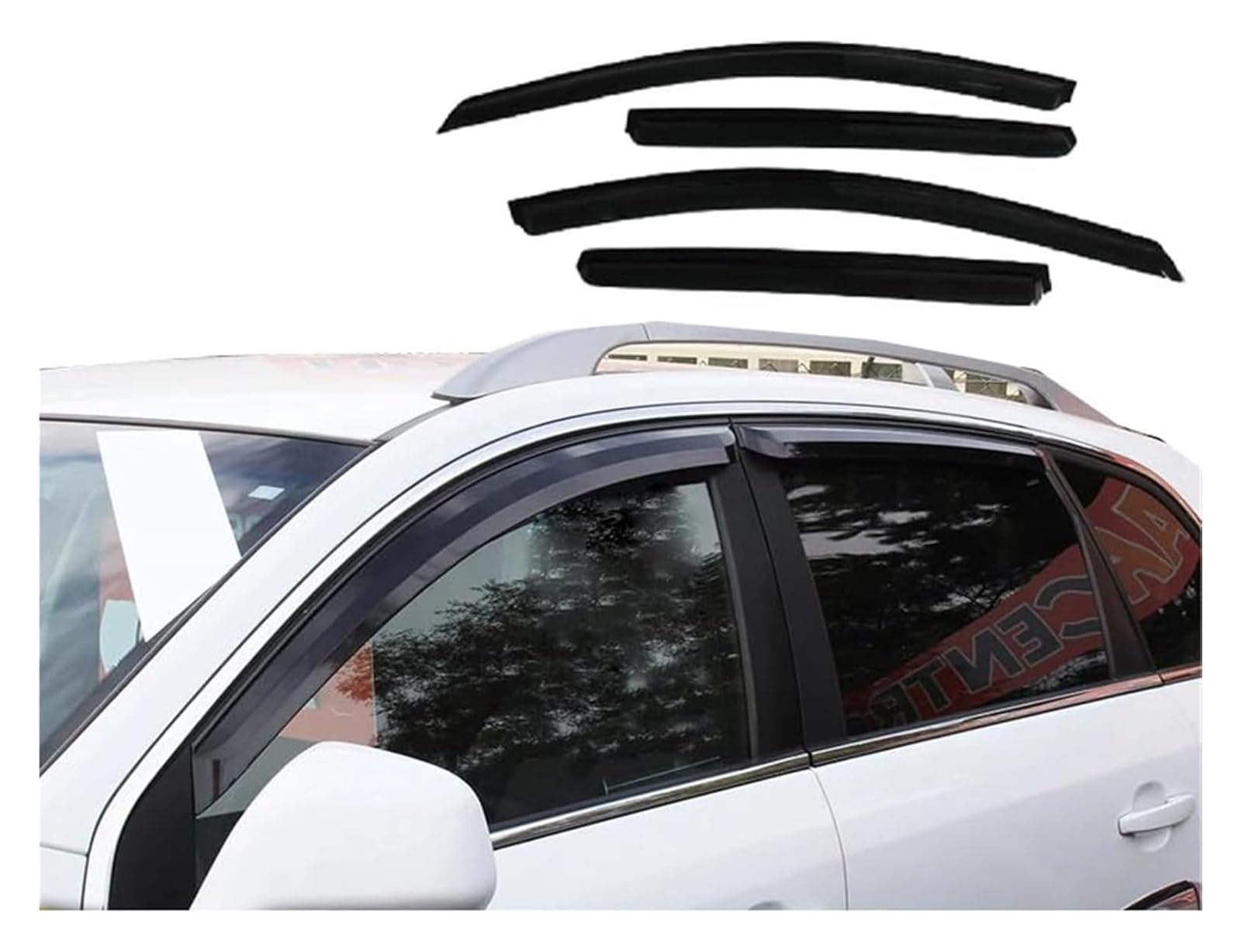 Visiera antipioggia for finestrino dell'auto, protezione solare for protezione | For Chevrolet Captiva 2011-2015, deflettori for finestrini laterali, visiera antipioggia for finestrino