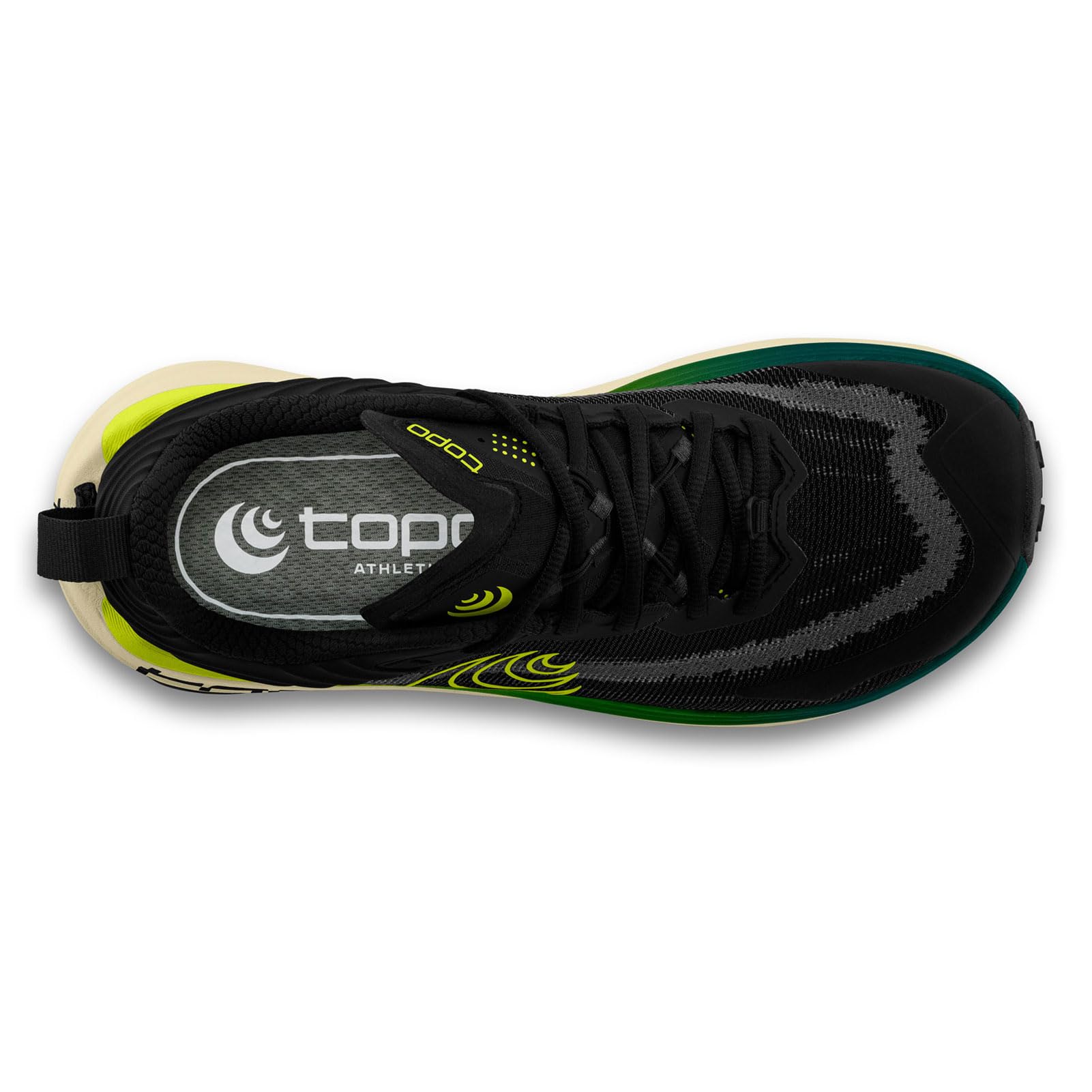 Topo Athletic Vista Scarpe da Corsa Scarpa da Trail Uomini Nero - Black/Lime 42