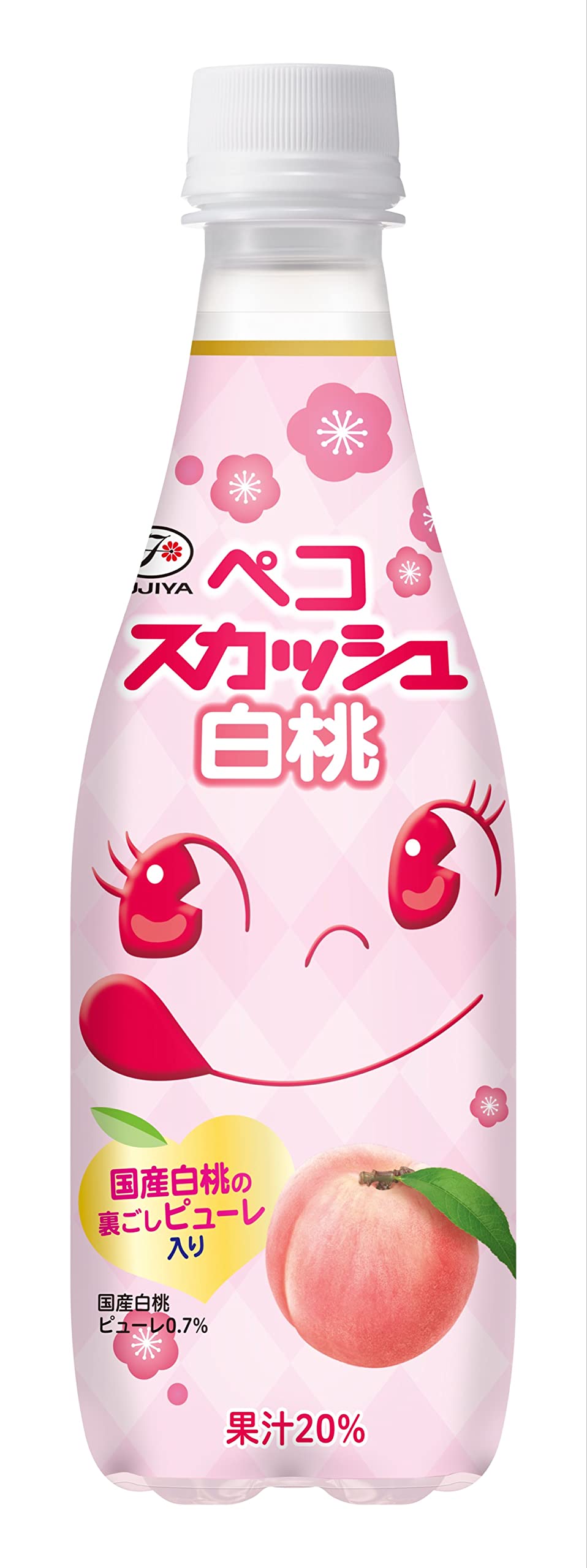 Amazon.co.jp: 不二家 ペコスカッシュ 白桃 410ml×24本 : 食品・飲料・お酒