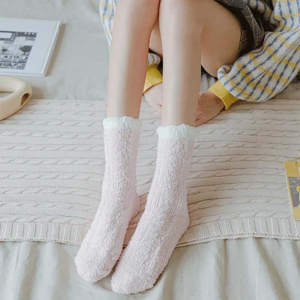 4 pares de calcetines suaves, gruesos y cálidos para mujer, ideales para el invierno