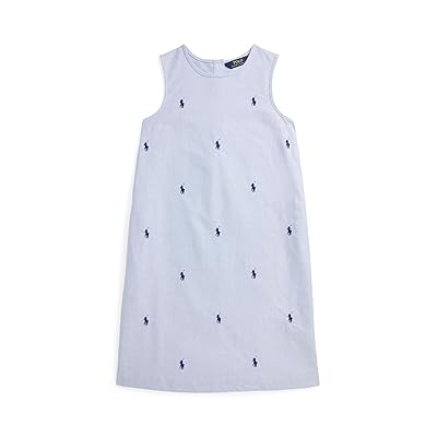 Polo Ralph Lauren Kids Polo Pony Cotton Oxford Dress (Big Kid) Girl