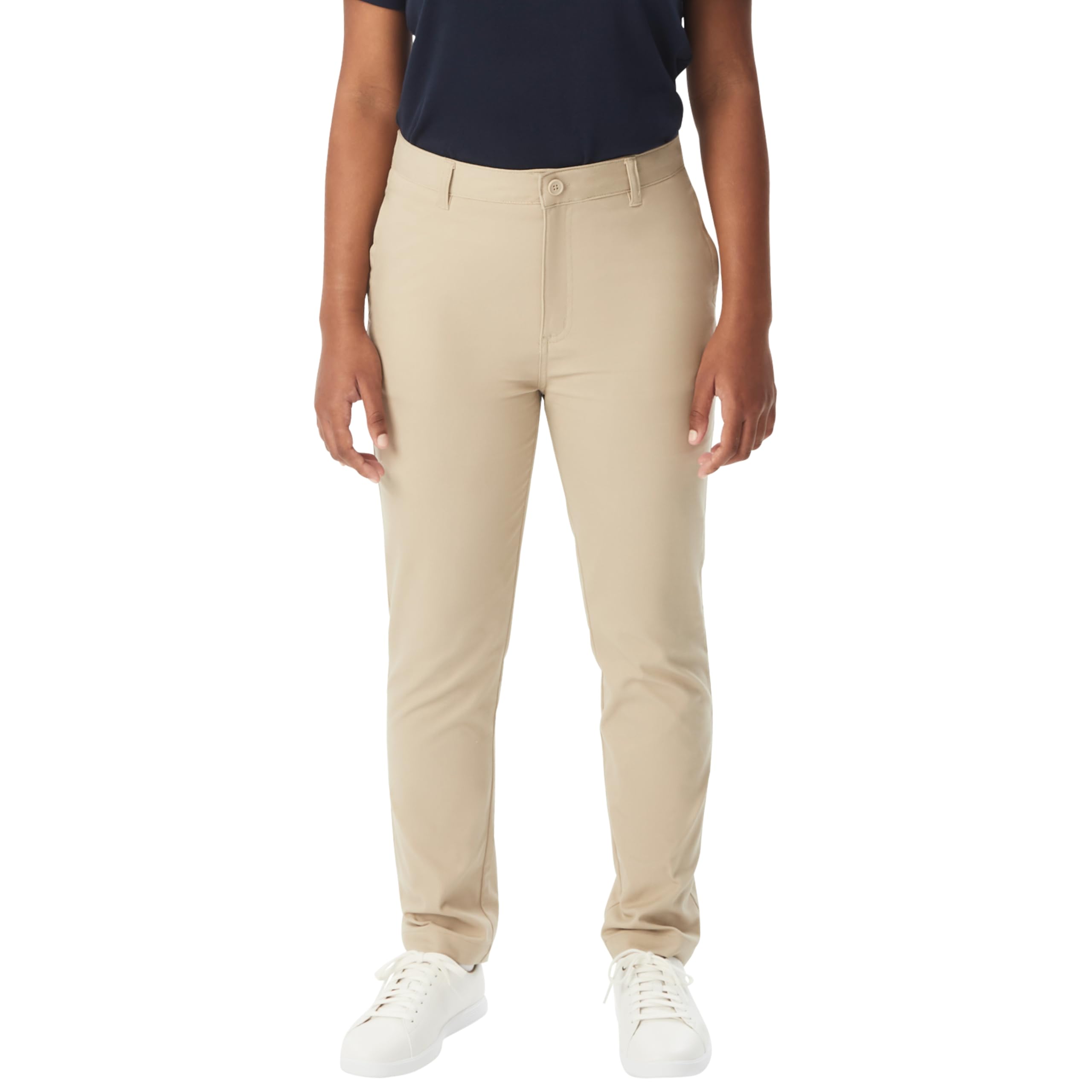 French Toast Young Women's Slim Fit Stretch Twill Pant