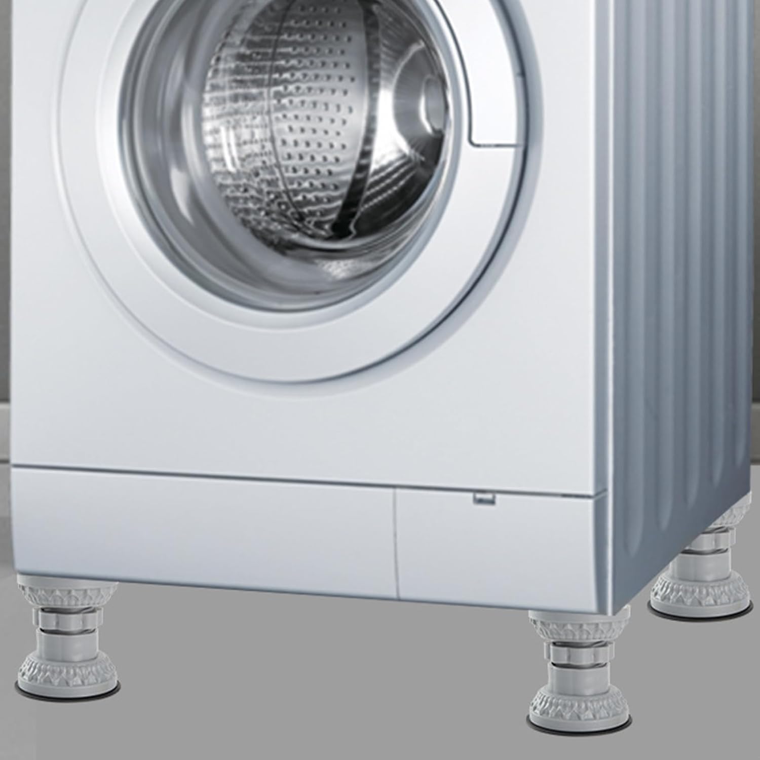 4 Pcs Anti Vibration Pads for Washing Machine, Shock and Noise Cancelling Base Foot Pads Non Slip Heighten Anti Vibration Pads Stabilizer Washing Machine Support Prevent Moving Sha