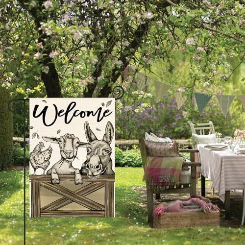 AVOIN-colorlife-Farm-Garden-Flag-12×18-Inch-Double-Sided-Outside-Rustic-Country-Farmhouse-Yard-Outdoor-Decoration AVOIN colorlife Farm Garden Flag 12×18 Inch Double Sided Outside Rustic Country Farmhouse Yard Outdoor Decoration