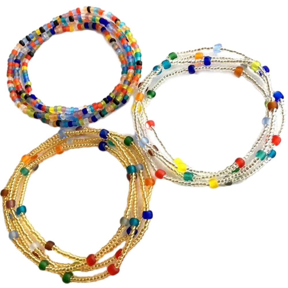 RWRAPS Waist Chain Beaded Handmade Ethnic Belly Chain Waist Jewelry Party Dress Up Jewelry Accessories (D 82cm)
