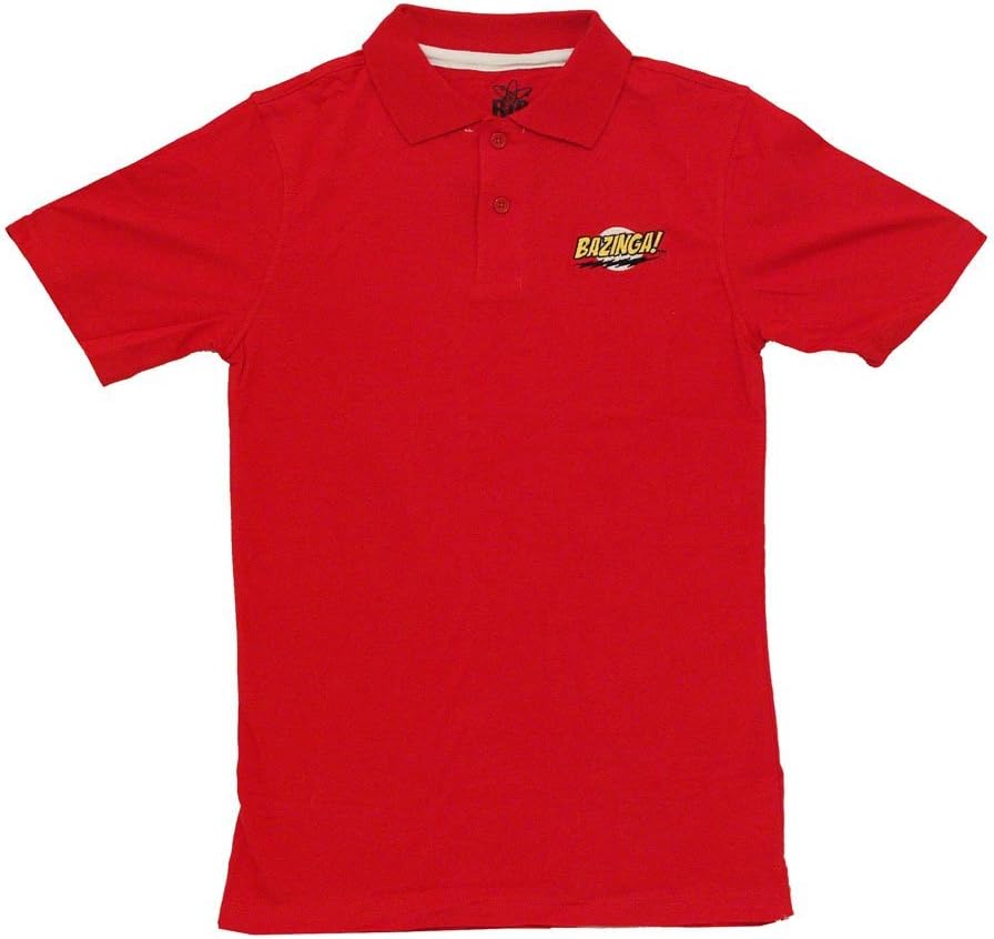 The Big Bang TheoryBazinga! Adult Red Polo Shirt