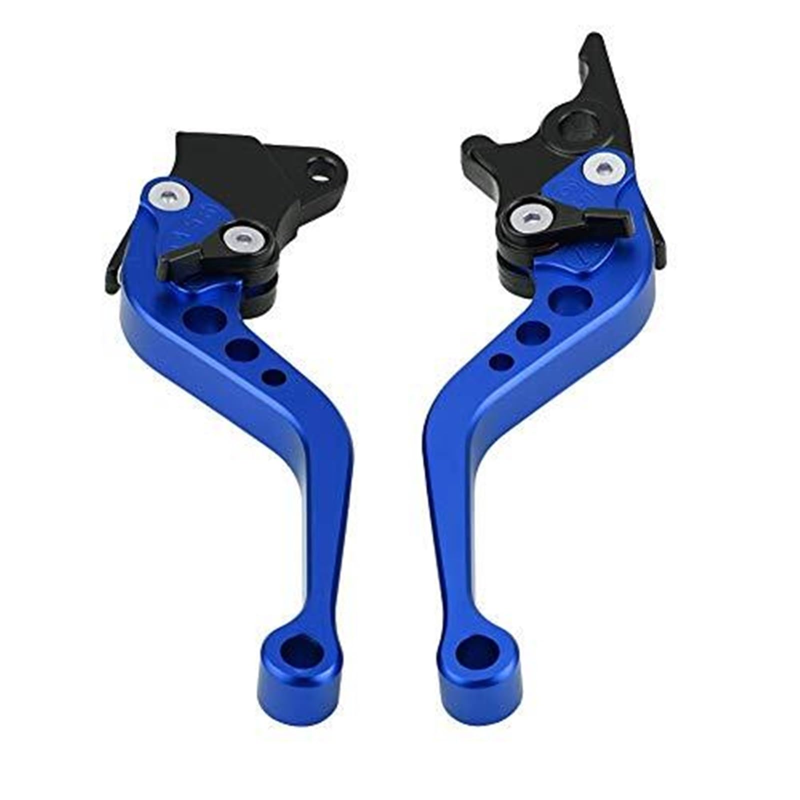 FLBZBLKASL Motorcycle Short Brake Clutch Levers 1 Pair 22mm 7/8" CNC Aluminum Motorcycle Clutch Lever Brake Handle Universal Double Disc Master Cylinder Hydraulic
