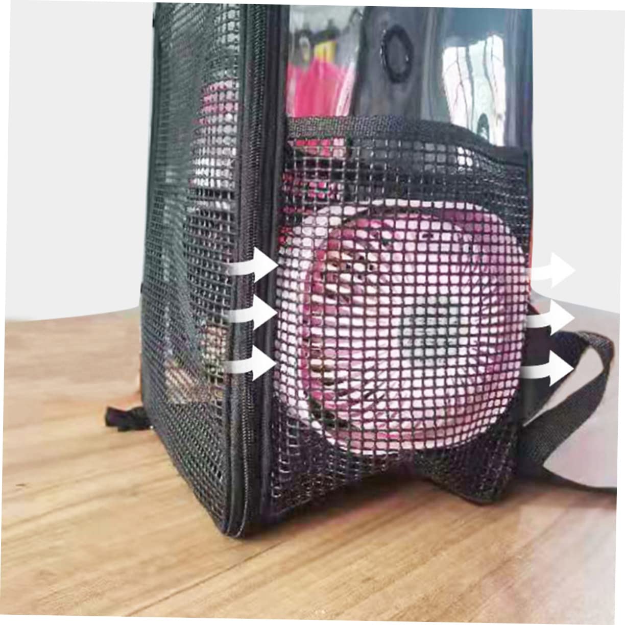 Toyvian Zaino per Animali Domestici Traspirante Borsa da Viaggio per Gatti Respiranti Grande Capacità Leggero e Facile da Pulare per Escursioni e Vacanze