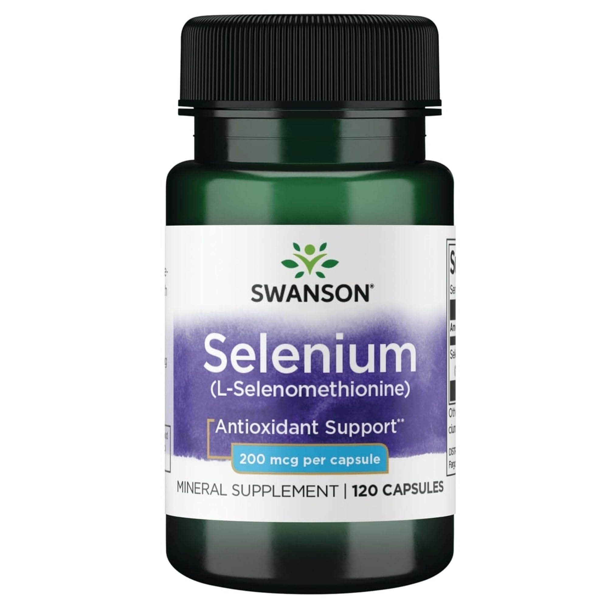 Swanson Semsc Selenium 200 mcg, Antioxidant, 120 Capsules
