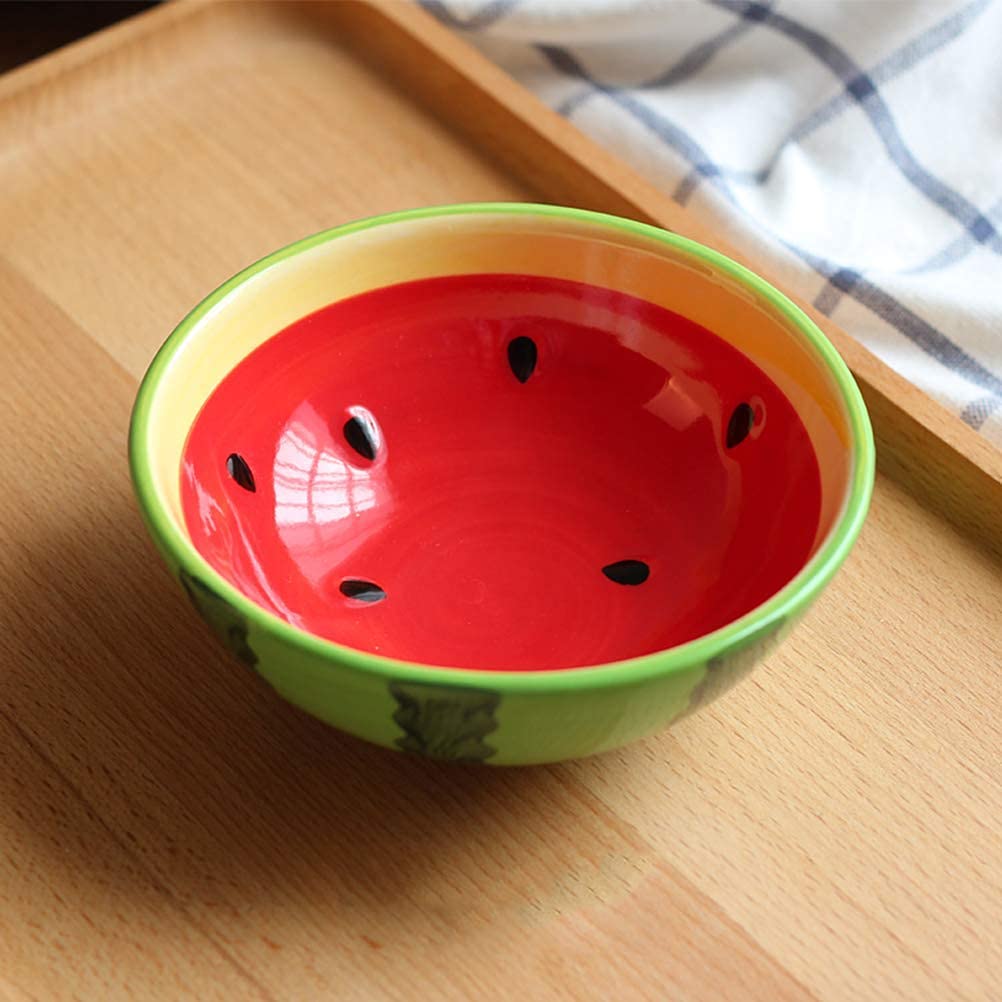 Amazon｜漫画子供用お椀スイカ陶器丼ホームヌードル丼子供用食品容器
