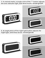 Vista 8 de Clock Camera,5G&2.4G WiFi Security Camera Indoor,2K Cameras for Home Security,3 in 1 Nanny Cam with Alarm Two-Way Talk,Color Night Vision Human