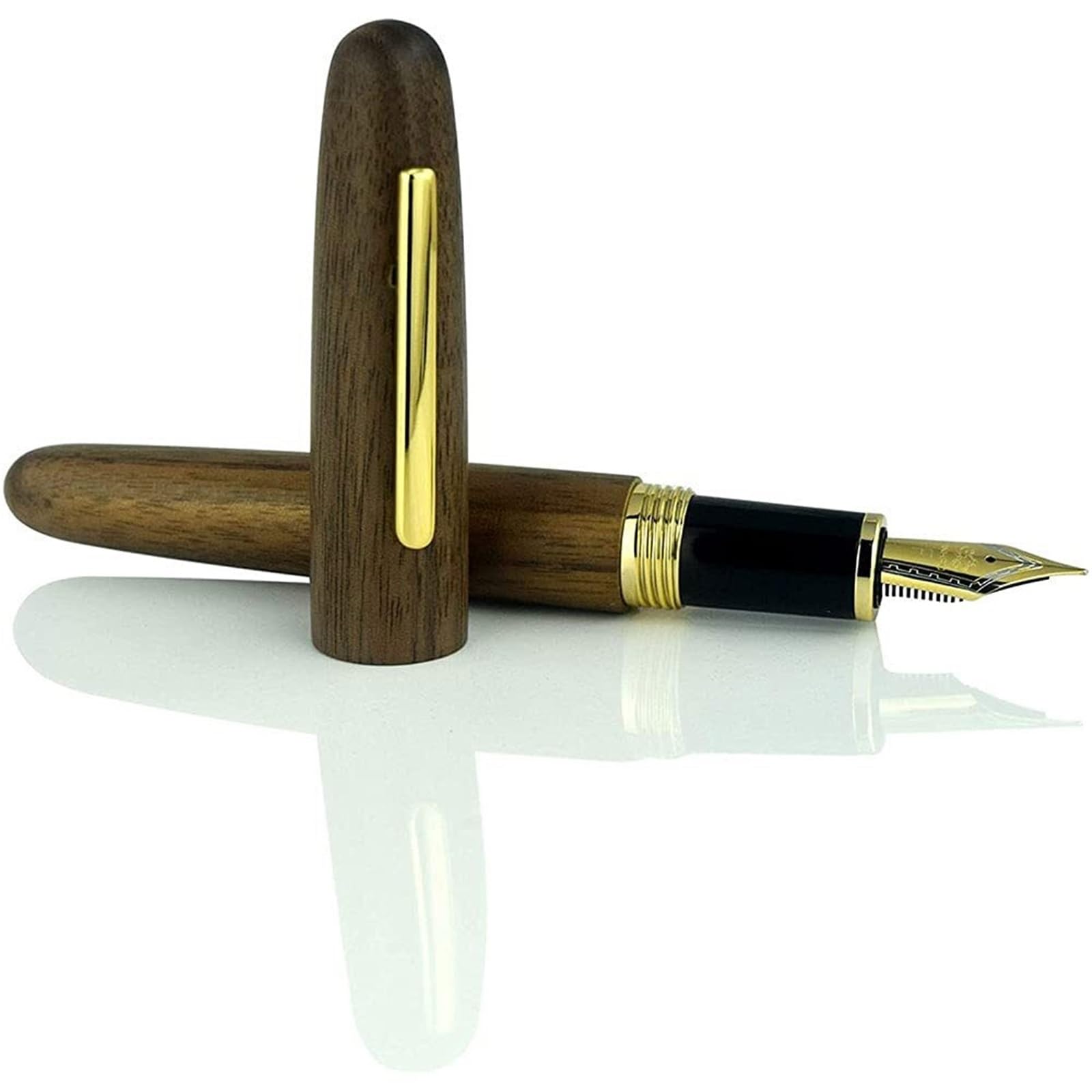 Penna in legno dal design classico con convertitore liscio penne