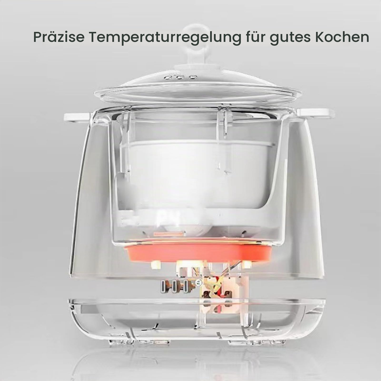 Elektrischer Eierkocher mit 6 Modi und 12-Stunden-Timer, Kochen Sie 4 Eier in 10 Minuten. Onsen-Ei-Dampfpudding-Edelstahlschüssel für Hartgekochte Eier