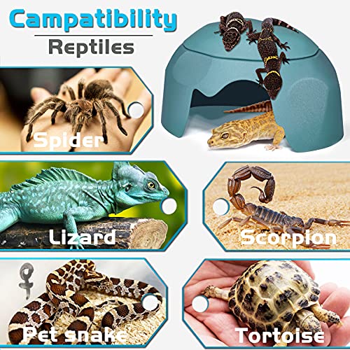 Fischuel Reptile Hides Humidification Cave Help Your Pets Shedding , A Damp Hideout with Natural Rock designto, Suitable… - Image 7