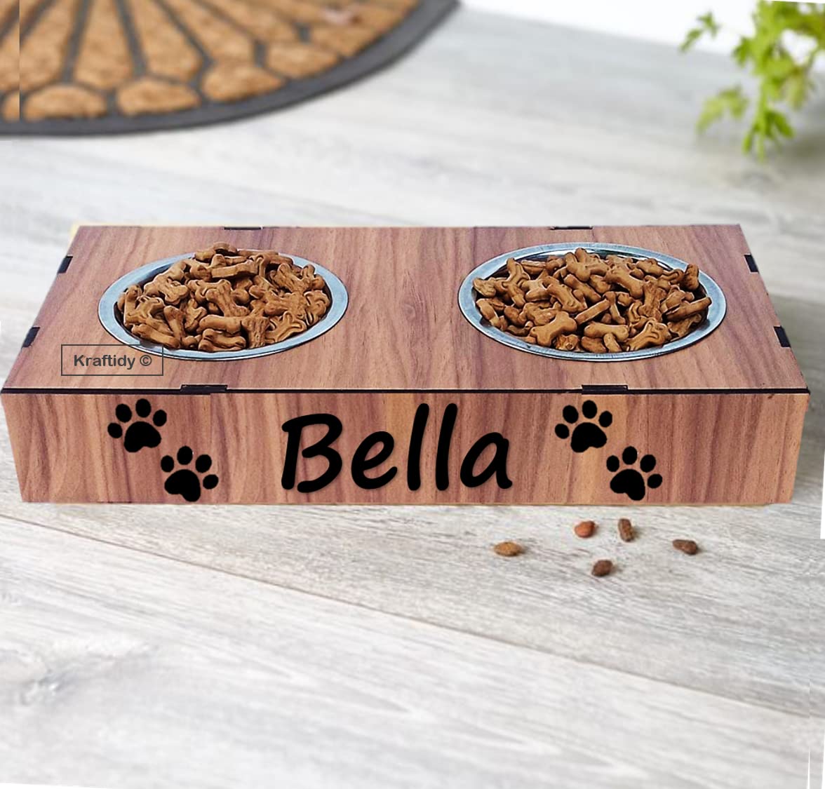 Kraftidy Dog and cat Feeding Bowls with Name Customized for Small Puppy, Cats and Medium Or Large Adult Big Size Dogs Food Eating Bowl Set Pet Feeding Bowl (Set of 2 Bowls) (Small Puppys and Cats) (B0BG3LVS7W) Amazon Price History, Amazon Price Tracker