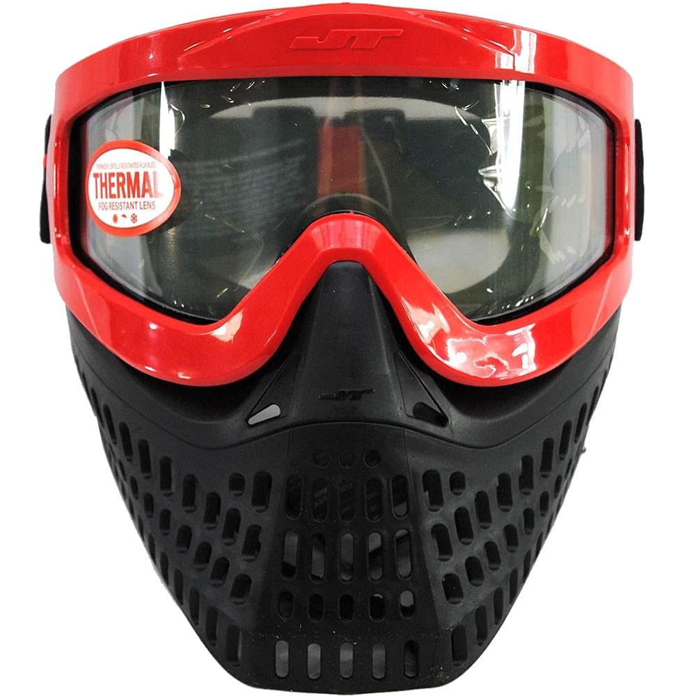 JT Proflex X Thermal Paintball Mask Protective Goggle w/Quick Change Frame System - All Black Lower