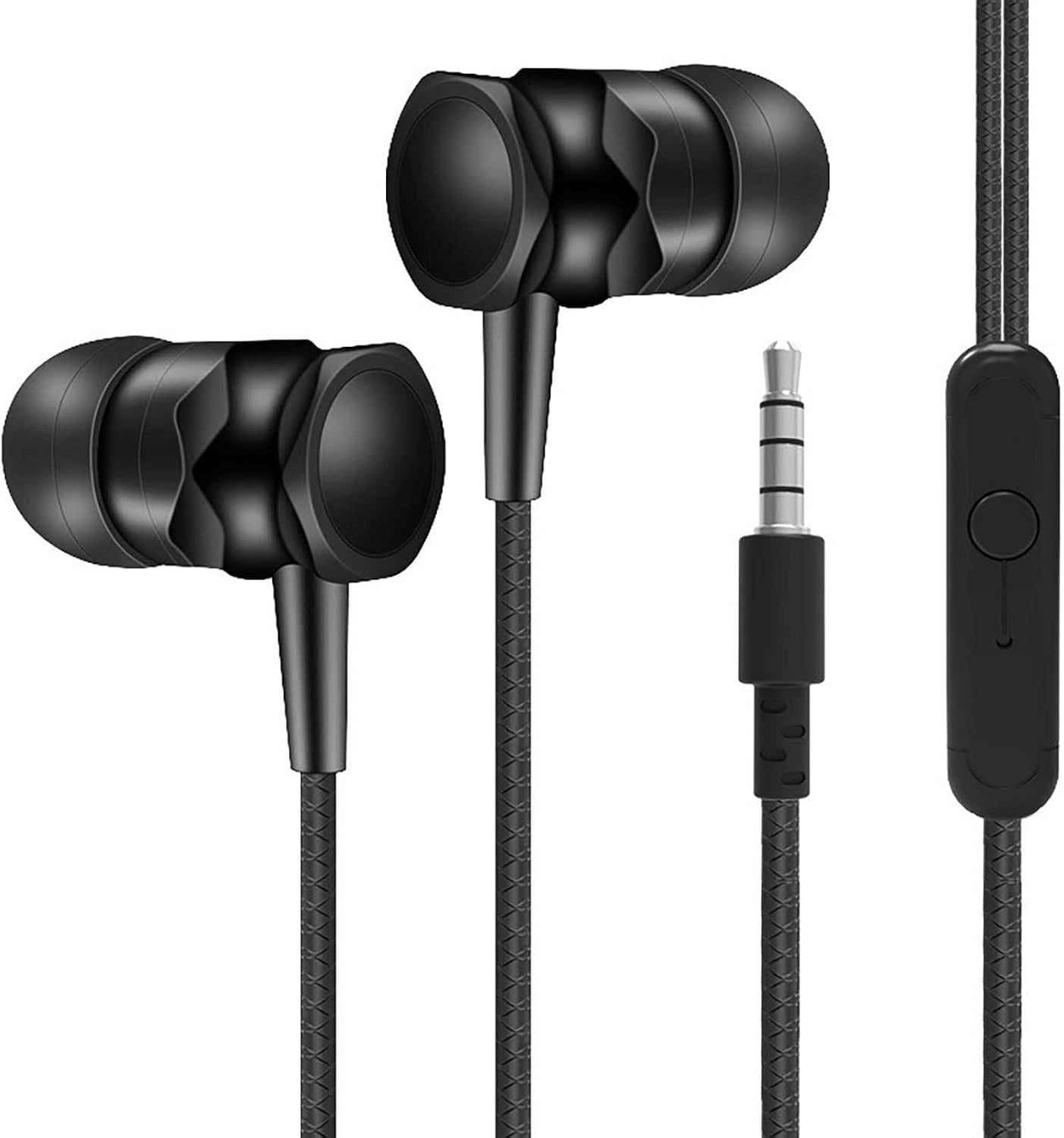 InEar Headphones with Mic 3.5mm Wired Headphones for iOS and Android Smartphones