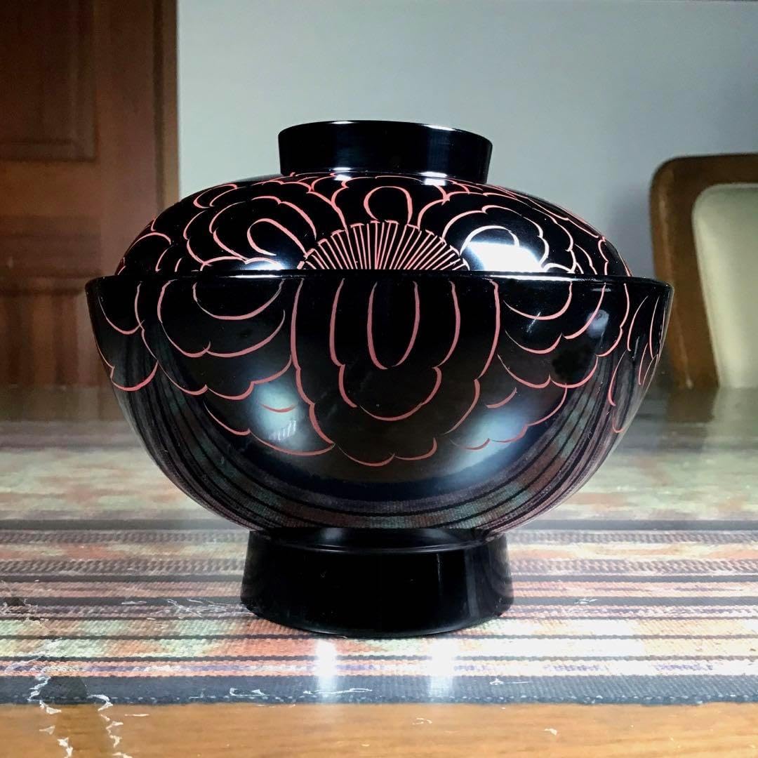 『今日からうー特価』　越前塗　山久漆工　蓋付お椀　5客 越前塗 山久漆工 蓋付お椀 5客 お椀 蓋付き 越前漆器」の