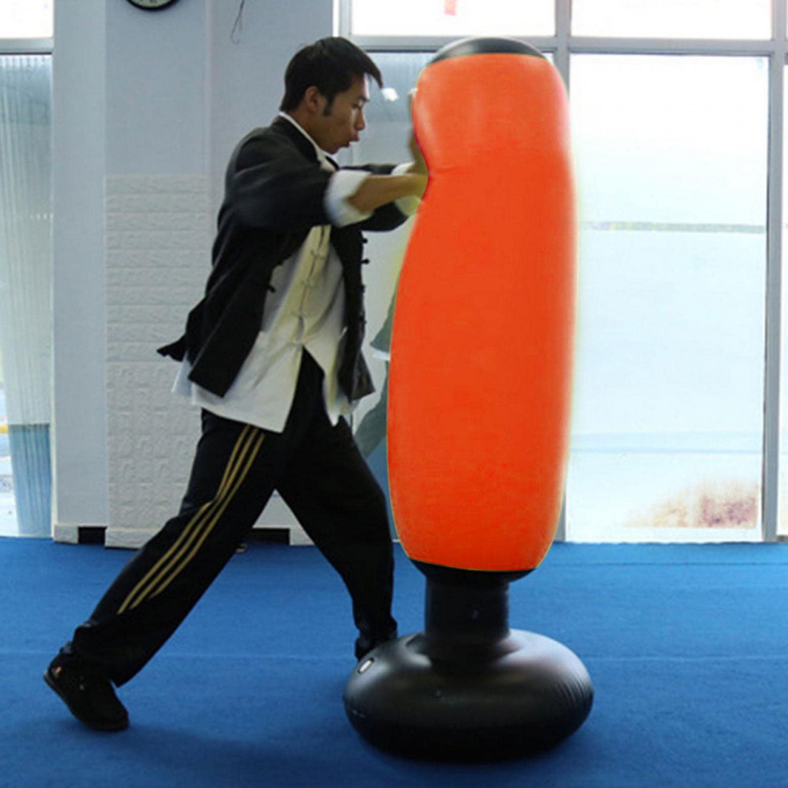 Inflatable Punching Bag, Standing Boxing Bag, PVC 160cm Fitness Hit Inflatable Sandbag - Image 2
