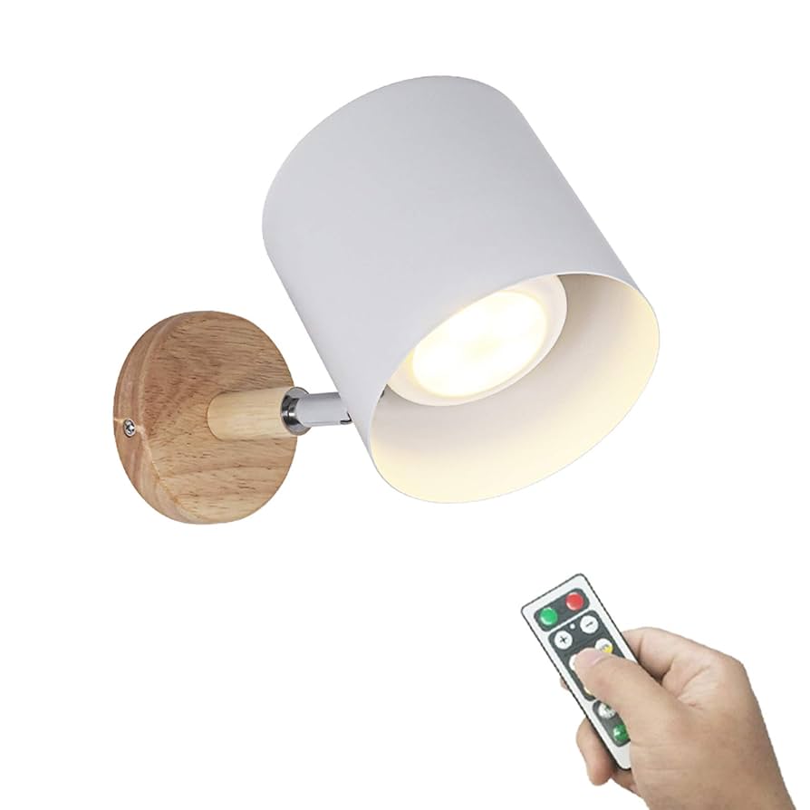 Amazon.co.jp : ウォールランプ ホワイト 角度調節可能 壁に穴