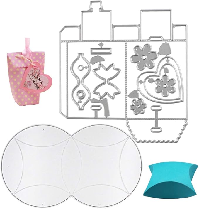 2pcs Boite Matrices de Découpe Boîtes Scrapbooking Cutting Dies Cadeau pour Album Papier