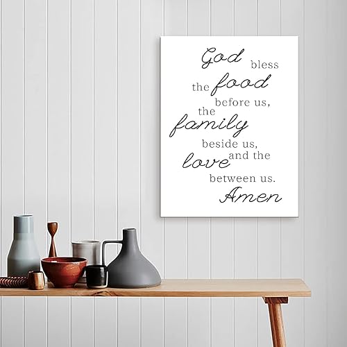 Miniatura 4 de LISTNGBO Lienzo de pared con versículo bíblico, decoración de pared cristiana para decoración de pared cristiana para el hogar, oficina, dormitorio