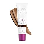 Lumene Color Correcting CC Cream - Lightweight Foundation - Medium Coverage - Redness Reducing Face Makeup for a Glowing Complexion - Vegan Formula + Suitable for All Skin Types - Deep (1 fl oz)