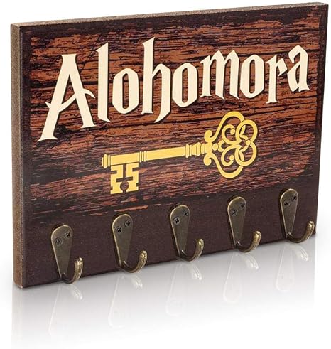 Amazon Getdigital アロホモラ キーラック 魔法の家 オフィスの装飾 キーホルダー 5つの金属フック付き 衣類 バッグ 犬の葉をハンガーとして使用可能 8 27 5 9 1 57インチ フック オンライン通販