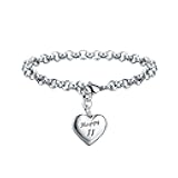 KGBNCIE Happy Birthday Gifts Bracelet Heart Charm Birthday Bracelets Gift for Women Teen Girls 11th 12th 13th 14th 15th 16th 17th 18th 19th 20th 21st 25th 30th