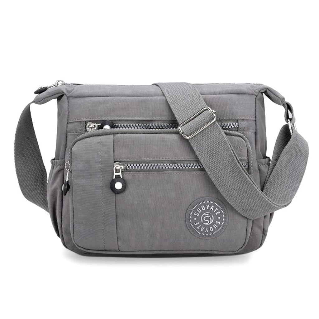 PALAY® Crossbody Bag Women Waterproof Nylon Multi-Layer Crossbody Bag Casual Satchel Bag Shoulder Messenger Travel Sling Bag Day Pack PALAY® Crossbody Bag Women Waterproof Nylon Multi-Layer Crossbody Bag Casual Satchel Bag Shoulder Messenger Travel Sling Bag Day Pack