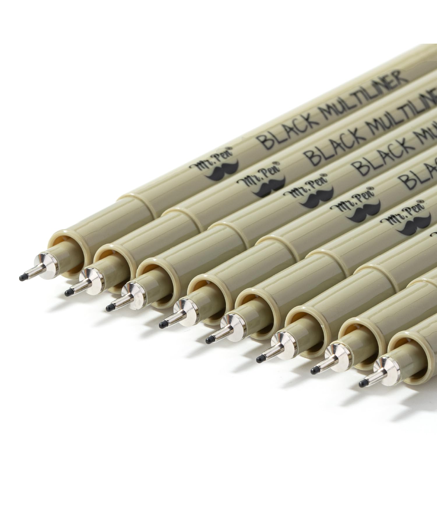 Mr. Pen - 0.45mm Micro Fine Point Pens, 8 Pack - Black Ink Pens for Drawing, Bible Journaling & Sketching
