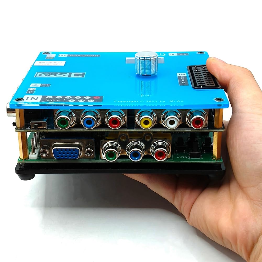 NONDK Convertidor Actualizado, Transcodificador de Video para Juegos de Control GBS, Señal RGBS VGA Scart YPbPr A VGA HD Upscalers