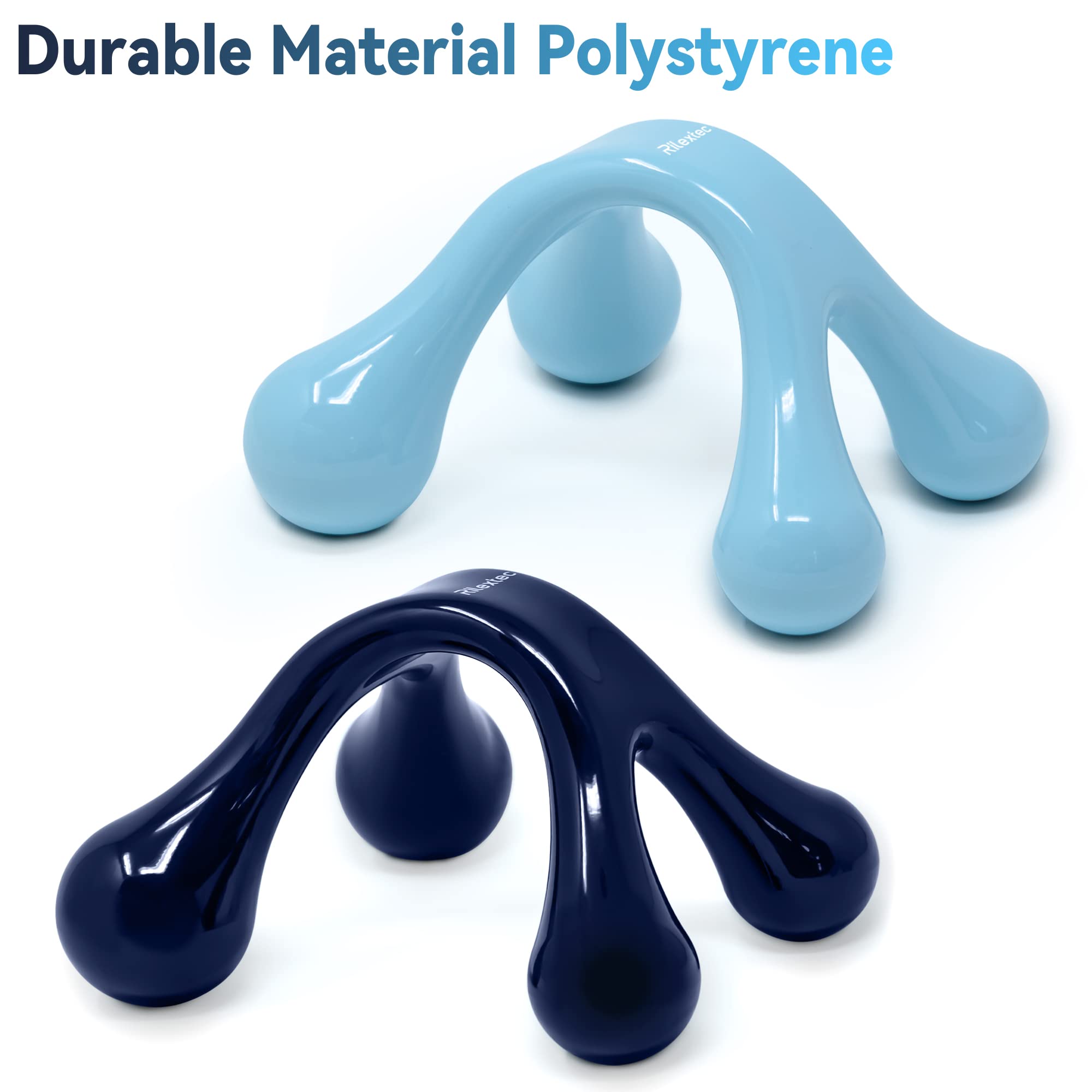 Amazon.com: Rilextec Deep Tissue Manual Massage Tool Set, Manual Back and Neck Massager for Back Pain, 2 Pieces Manual Massage Tools for Easy Acupressure Point Massage, Blue & Navy : Health & Amazon.com: Rilextec Deep Tissue Manual Massage Tool Set, Manual Back and Neck Massager for Back Pain, 2 Pieces Manual Massage Tools for Easy Acupressure Point Massage, Blue & Navy : Health &