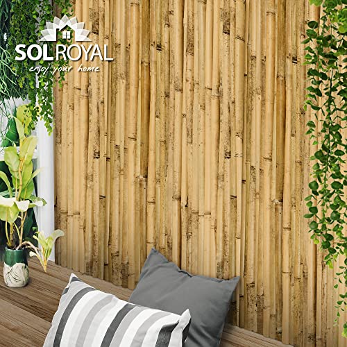 Produktbild von Schilfgitter Sichtschutzzaun – Aus Natürlichem, Karbonisiertem Schilf, 50-70% Beschattung – Für Balkon, Terrasse, Garten & Hof – Inkl. Kabelbindern, Individuell Zuschneidbar