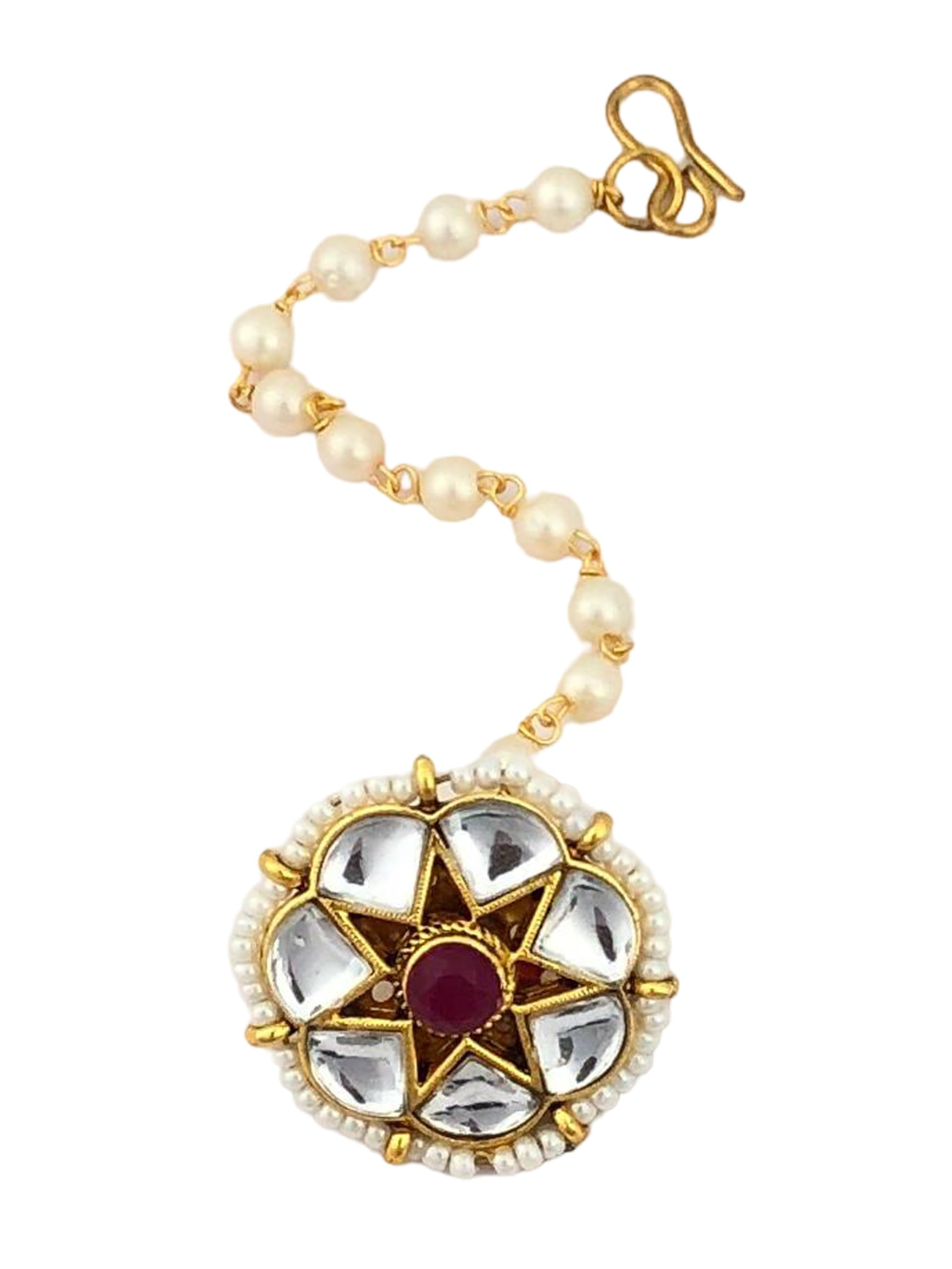 Star-Shaped Kundan Maang Tikka-image-45