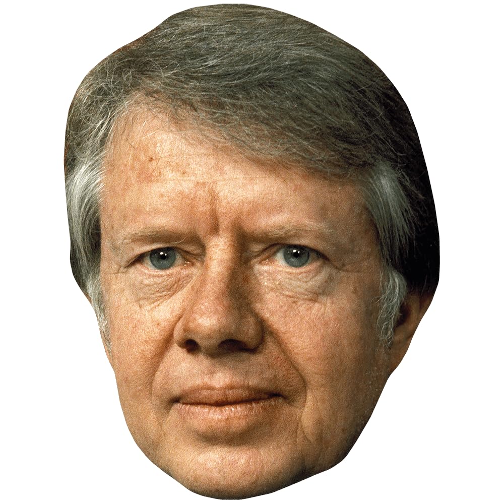 Jimmy Carter (1970s) Celebrity Mask, Flat Card Face, Fancy Dress Mask