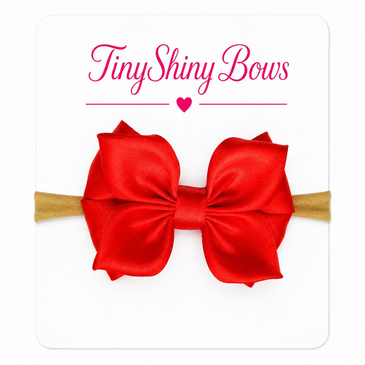 Satin Ribbon Hair Bow with Baby Soft Headband for NewBorn - Style5-image-34