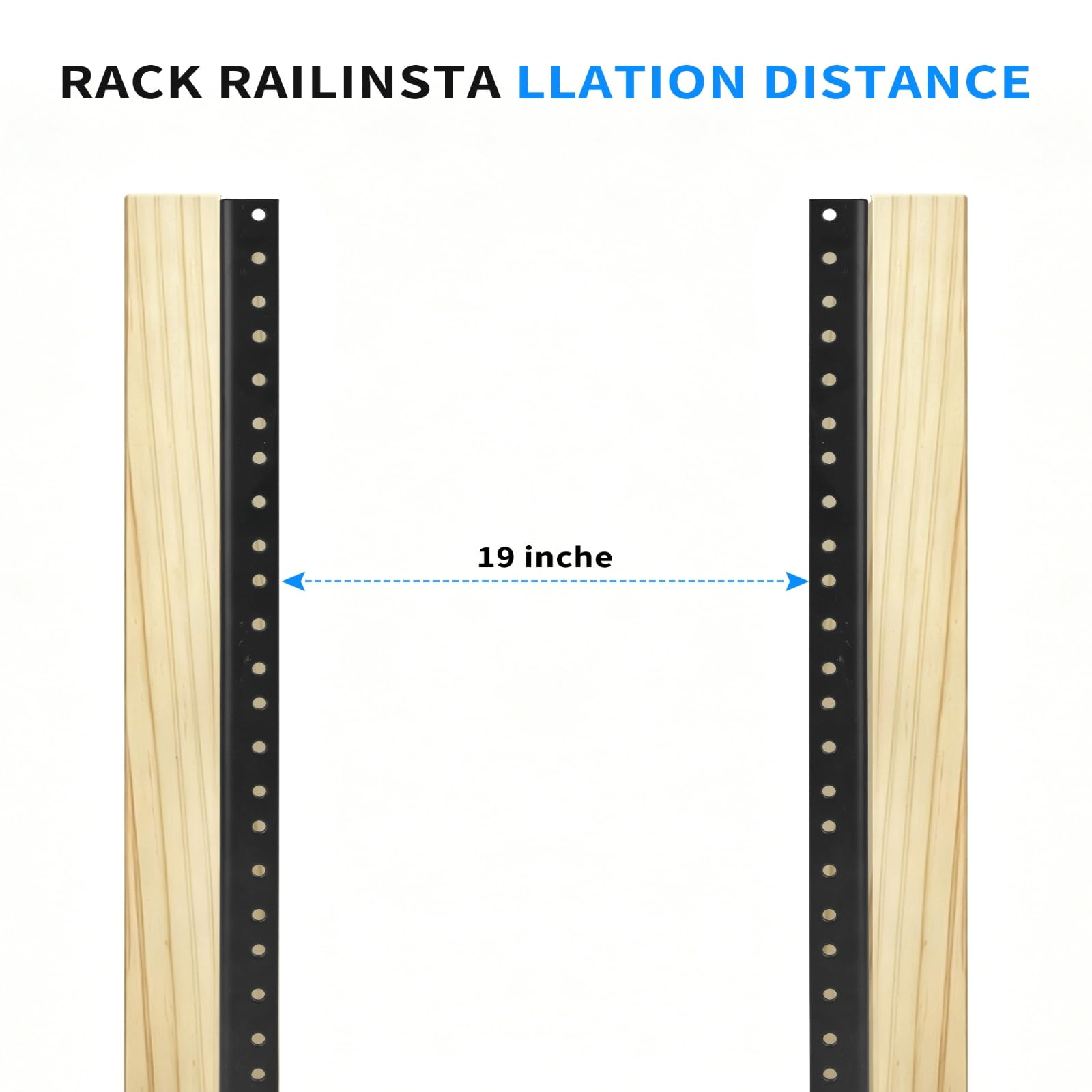 Amazon | FMUSER 8U サーバーラックレールペア 取り付けネジ付き