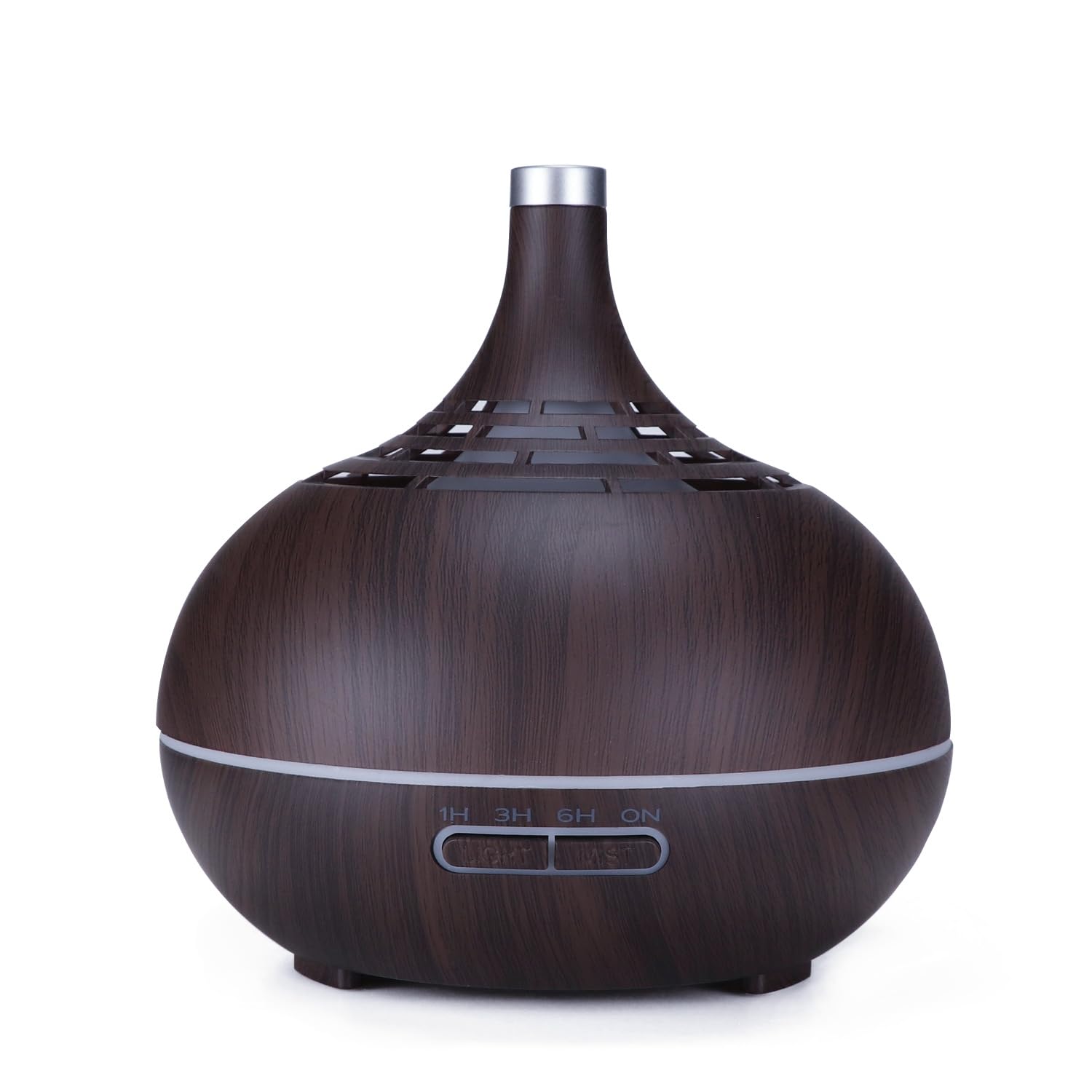 Sponsored Ad – Essential Oil Diffusers, 400ml Ultrasonic Cool Mist Aromatherapy Diffuser with Remote Control Timer and 7 Colourful LED Lights Air Humidifier for Home, Bedroom, Office (Dark Brown)