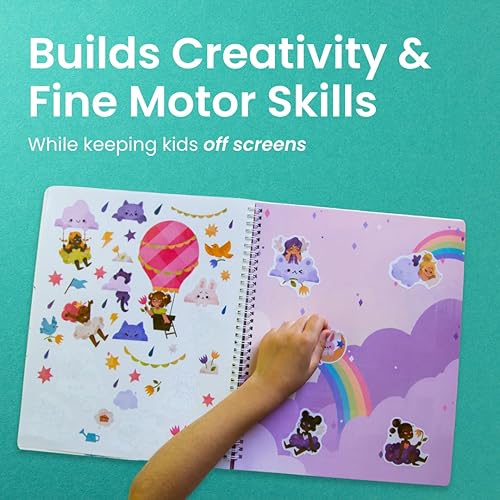 Miniatura 3 de Libro de actividades con calcomanías del mundo de princesas de Cupkin calcomanía lado a lado + libros de princesa para colorear para niñas de 4 a 8