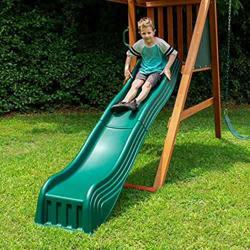 Swing-N-Slide Ws 5037 Two Piece Plastic Cool Wave Slide, Green #TOP1